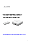 TECHCONNECT TC2-HDMIW7 BEDIENUNGSANLEITUNG