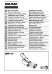 GB Electric Lawn Mower Original Instruction manual D