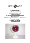 D Rotlichtlampe Infrared health lamp Infračervená zdravotní lampa