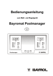 Bedienungsanleitung Bayromat Poolmanager