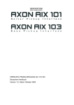 AXON AIX 101/103 (Deutsch)