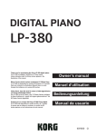 LP-380 Owner's Manual (LP-380-88/73)