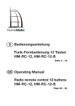 Bedienungsanleitung Funk-Fernbedienung 12 Tasten