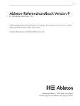 Ableton-Referenzhandbuch Version 9