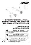 OPERATOR'S MANUAL BEDIENUNGSANLEITUNG