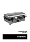 Cuisinart Sandwichmaker XXL Gebrauchsanleitung