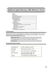 Bedienungsanleitung USB Memory Drive