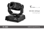MH-X50+ LED Spot moving head bedienungsanleitung