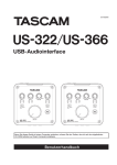Benutzerhandbuch für Tascam US-322 und US-366