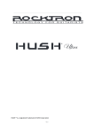 HUSH ® is a registered trademark of GHS Corporation - 1 -