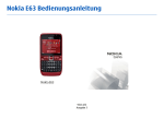 Nokia E63 Bedienungsanleitung