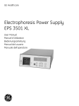 Electrophoresis Power Supply EPS 3501 XL