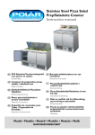 Bedienungsanleitung Pizza Saladettes G604 tm G607