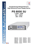 Instruction Manual PS 8000 3U Power Supply Series