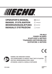 operator's manual manuel d'utilisation bedienungsanleitung