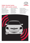 alarm system remote - Toyota Service Information