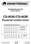 CS-406/CS-408 Powered combo mixer