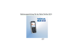 Bedienungsanleitung für das Nokia Telefon 6233