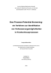 Das Prozess-Potential-Screening: - Institute of Biomedical Informatics