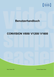 Benutzerhandbuch CONVISION V800/ V1200/ V1600