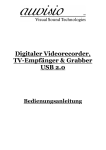 Digitaler Videorecorder, TV-Empfänger & Grabber USB 2.0