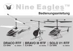 SOLO V1 RTF BRAVO III RTF DRACO RTF Bedienungsanleitung