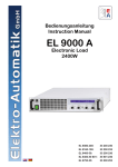 Instruction Manual EL9000 2400W Electronic Load Series