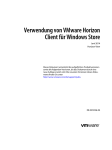 Verwendung von VMware Horizon Client für Windows Store