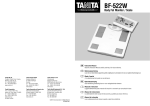 BF-522W Body Fat Monitor / Scale