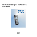 Bedienungsanleitung für das Nokia 1112 Mobiltelefon