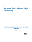 Arcserve Replication and High Availability