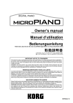 microPIANO Owner's manaul