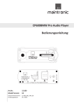 CP600BMW Pro Audio Player Bedienungsanleitung: - online