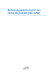 Bedienungsanleitung für den Nokia Digitalstift (SU-27W)