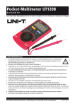 Pocket-Multimeter UT120B