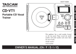 CD-VT1 Multi-language User's Manual