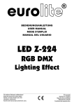 EUROLITE LED Z-224 RGB DMX User Manual