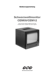Schwarzweißmonitor CEM09/CEM12 - CBC Group