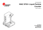 HIAC 9703+ Liquid Particle Counter