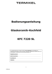 Bedienungsanleitung Glaskeramik-Kochfeld KFC 7220 SL