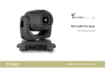 MH-x200 Pro Spot moving head bedienungsanleitung