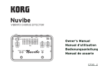 Nuvibe Owner's manual