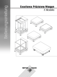 Operating Instructions Excellence Precision Weighing Platforms