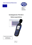 Schallpegelmeter PCE-322 A