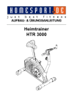 Anleitung Heimtrainer HTR 3000