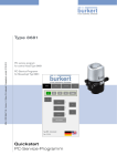 Quickstart PC-Service-Programm Type 8681