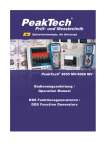 PeakTech® 4055 MV/4060 MV MVMV Bedienungsanleitung