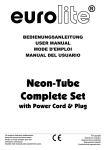 EUROLITE Neon-Tube Complete Set User Manual