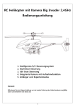 RC Hubschrauber mit Kamera Big Invader 4 CH