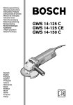 GWS 14-125 C GWS 14-125 CE GWS 14